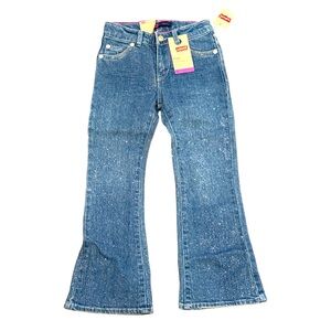 LEVI’S DENIM GEMSTONE SPARKLE FLARE FIT JEANS WITH ADJUSTABLE WAIST